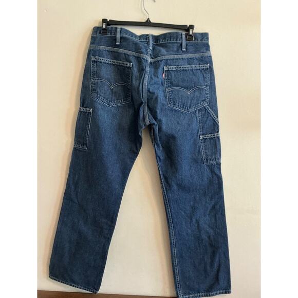 Signature by Levi Strauss & Co Gold Label Carpenter Jeans Mens Fit 34x32 Baggy - Picture 2 of 8